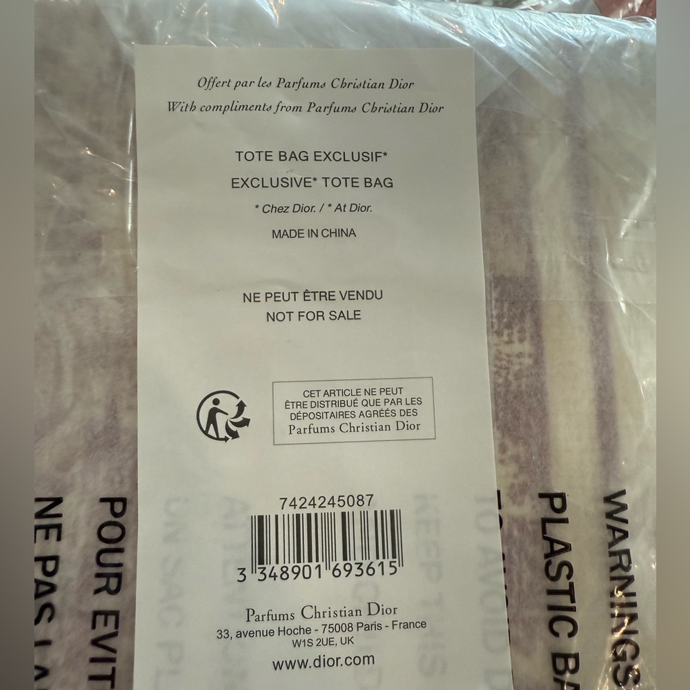 Christian Dior Riviera Tote Bag – GWP Exclusive (New in Sealed Packaging) Red - Picture 6 of 8